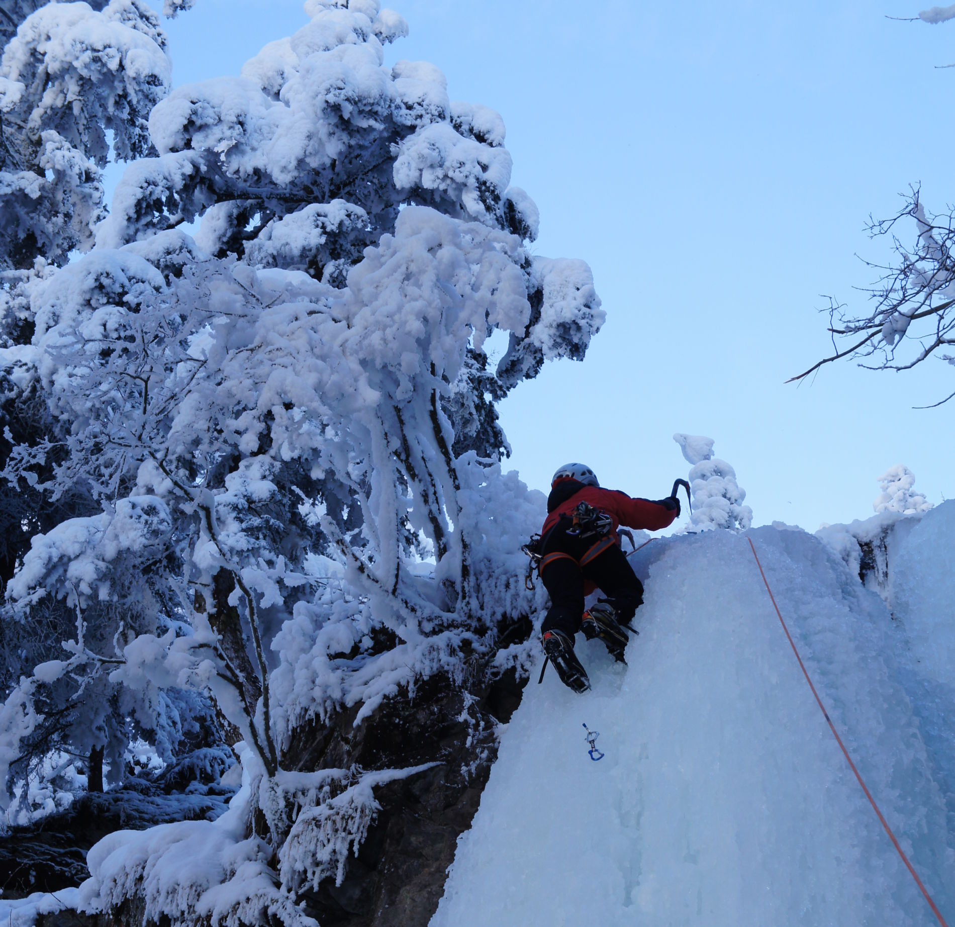 Escalade sur glace